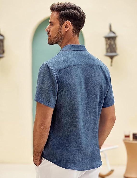 Lymio Regular Fit Shirt for Men|| Men Stylish Regular Fit Shirt (Resort-Slub)