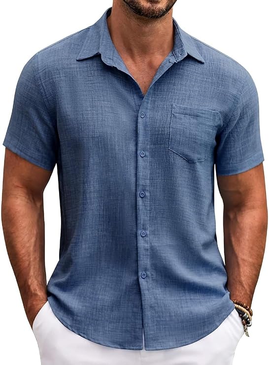 Lymio Regular Fit Shirt for Men|| Men Stylish Regular Fit Shirt (Resort-Slub)